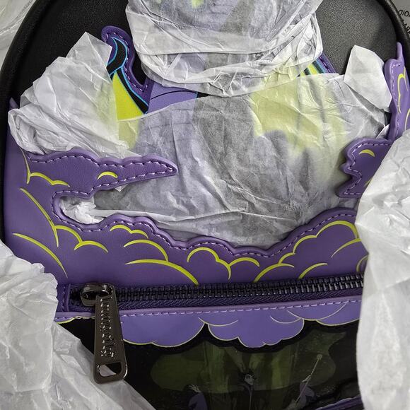 Loungefly Maleficent Dragon Lenticular & Glow in the Dark Mini Backpack